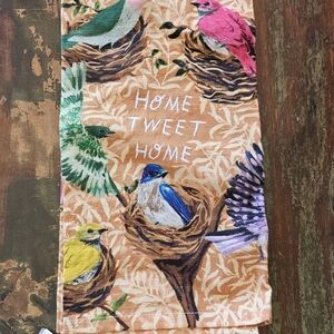 Anthropologie Multicolor Bird Nest Hand Towel